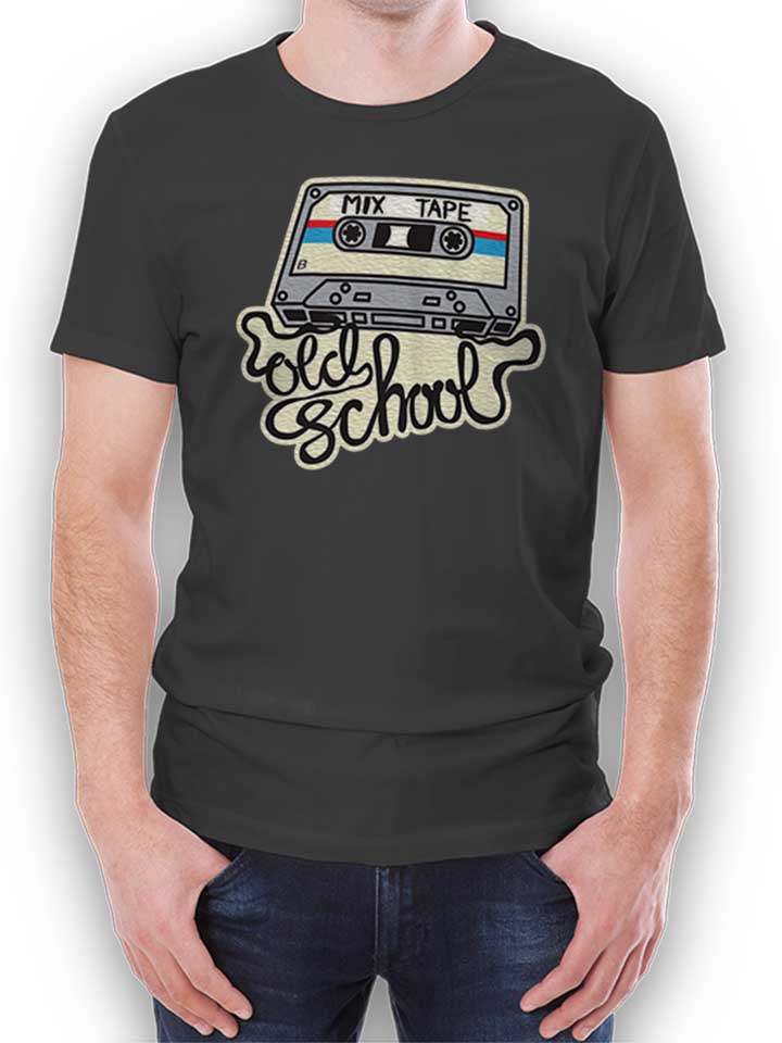 Old School Mixtape T-Shirt gris-fonc L