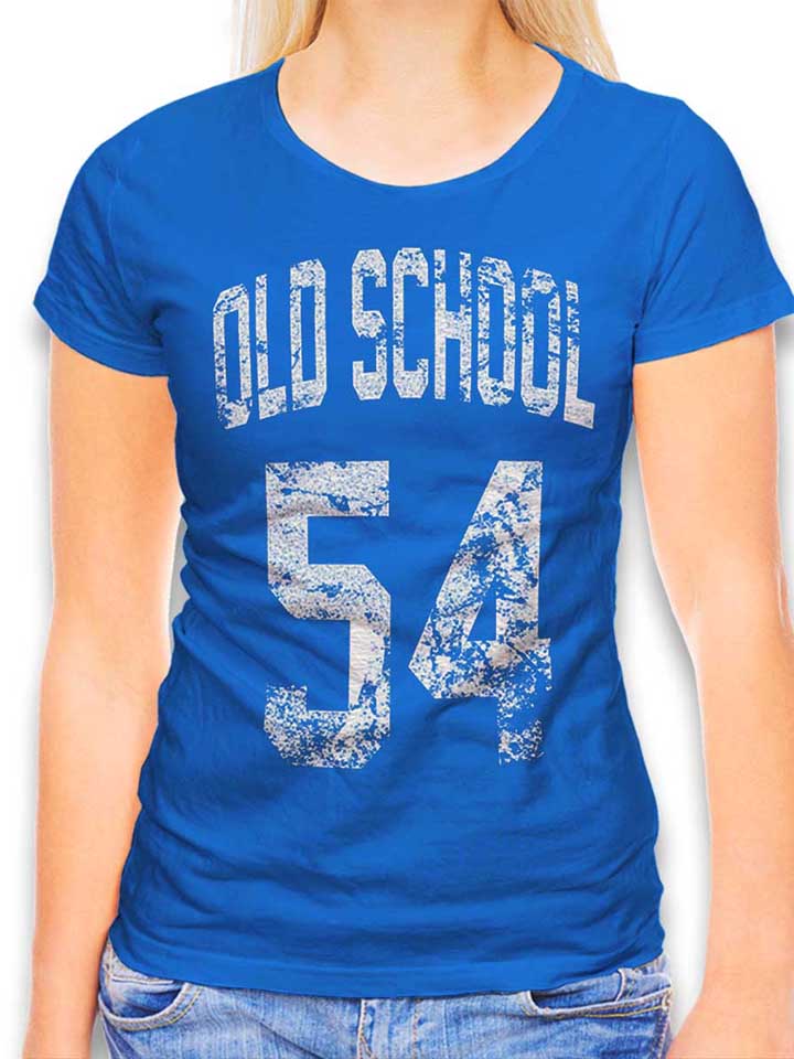 Oldschool 1954 T-Shirt Femme bleu-roi L