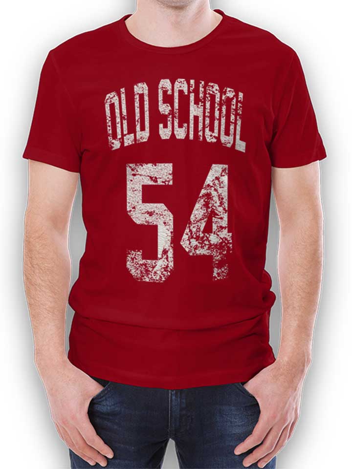 oldschool-1954-t-shirt bordeaux 1