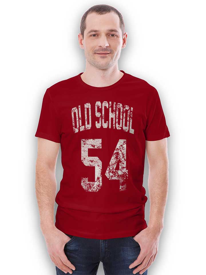 oldschool-1954-t-shirt bordeaux 2