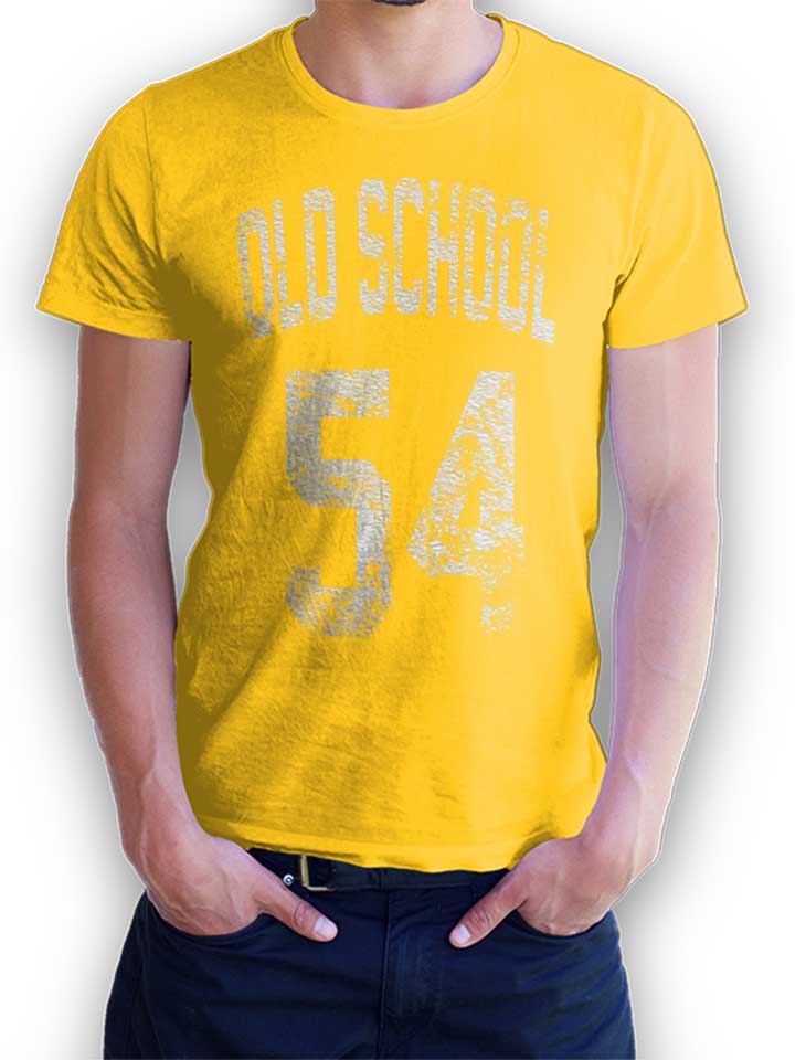 Oldschool 1954 Camiseta amarillo L