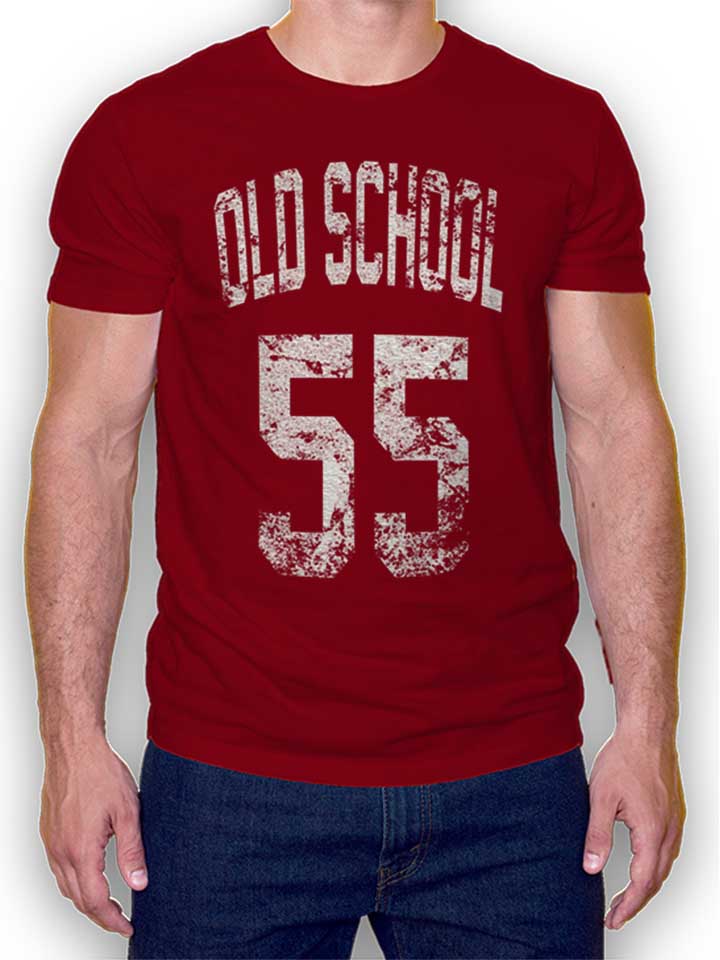 oldschool-1955-t-shirt bordeaux 1