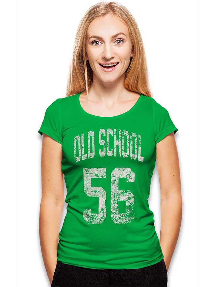 oldschool-1956-damen-t-shirt gruen 2