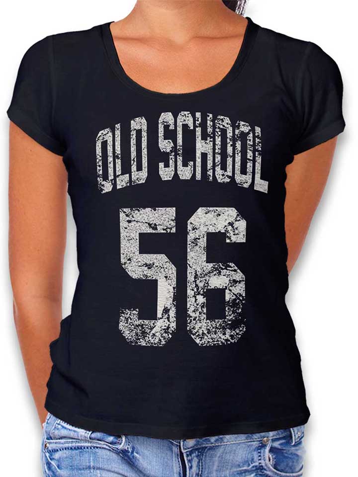 oldschool-1956-damen-t-shirt schwarz 1