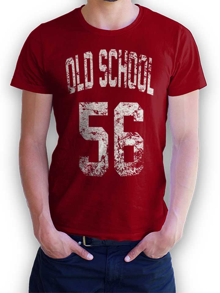 oldschool-1956-t-shirt bordeaux 1