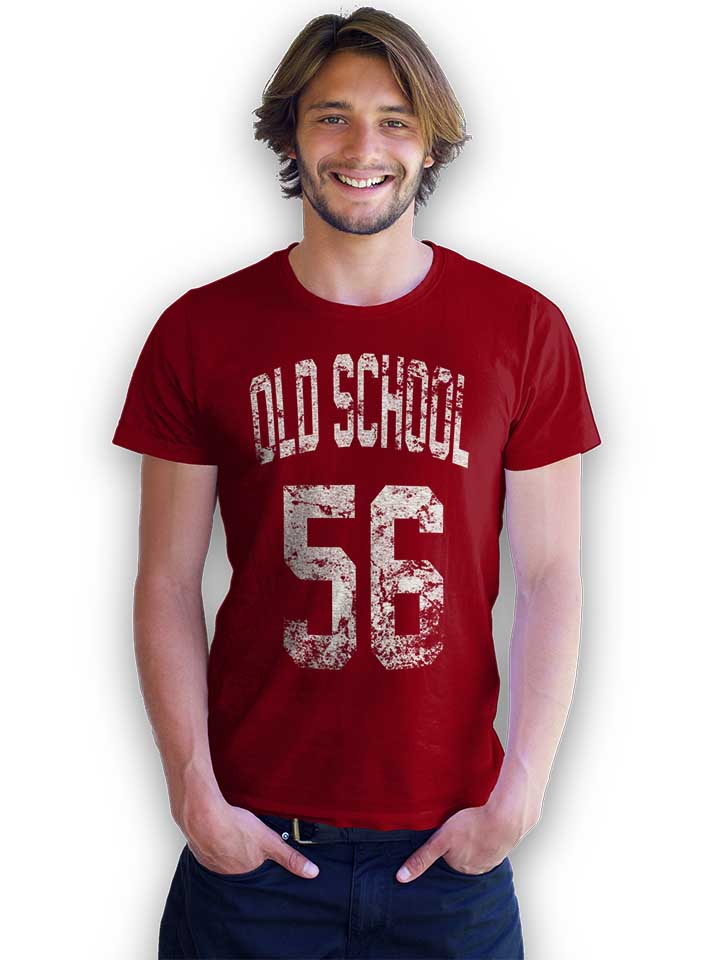 oldschool-1956-t-shirt bordeaux 2
