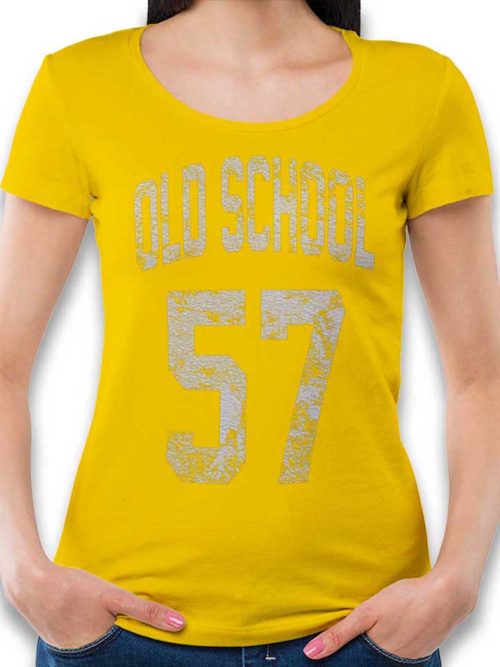 Oldschool 1957 Damen T-Shirt gelb L