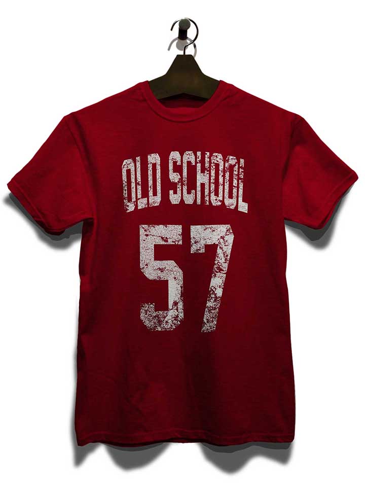 oldschool-1957-t-shirt bordeaux 3