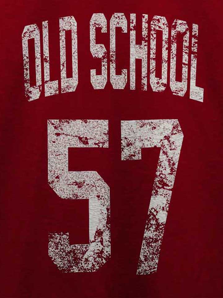 oldschool-1957-t-shirt bordeaux 4