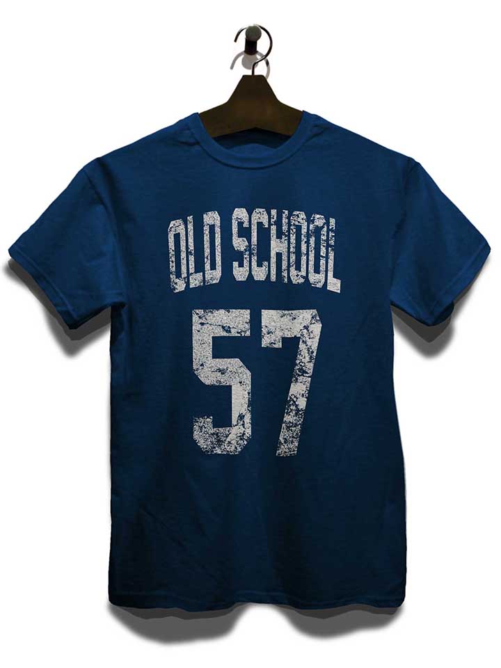oldschool-1957-t-shirt dunkelblau 3