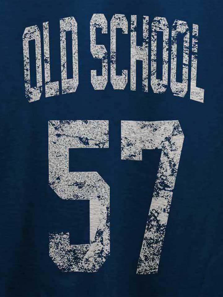 oldschool-1957-t-shirt dunkelblau 4
