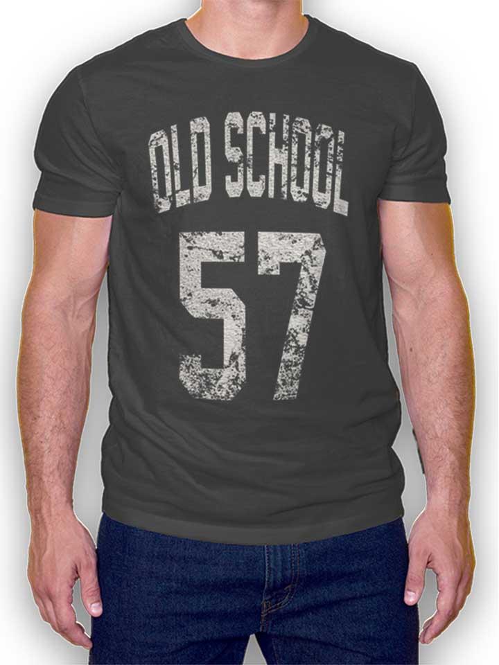 oldschool-1957-t-shirt dunkelgrau 1