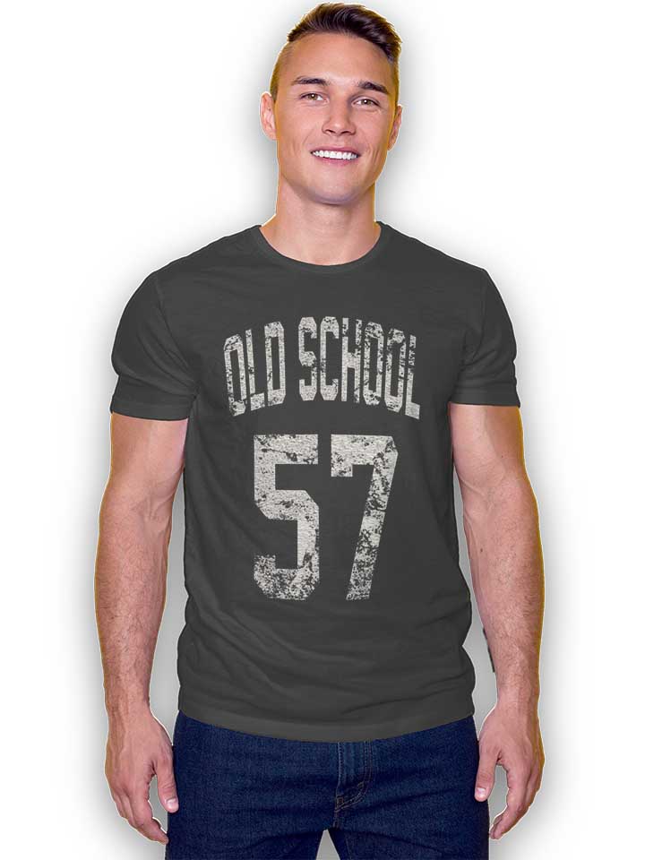 oldschool-1957-t-shirt dunkelgrau 2
