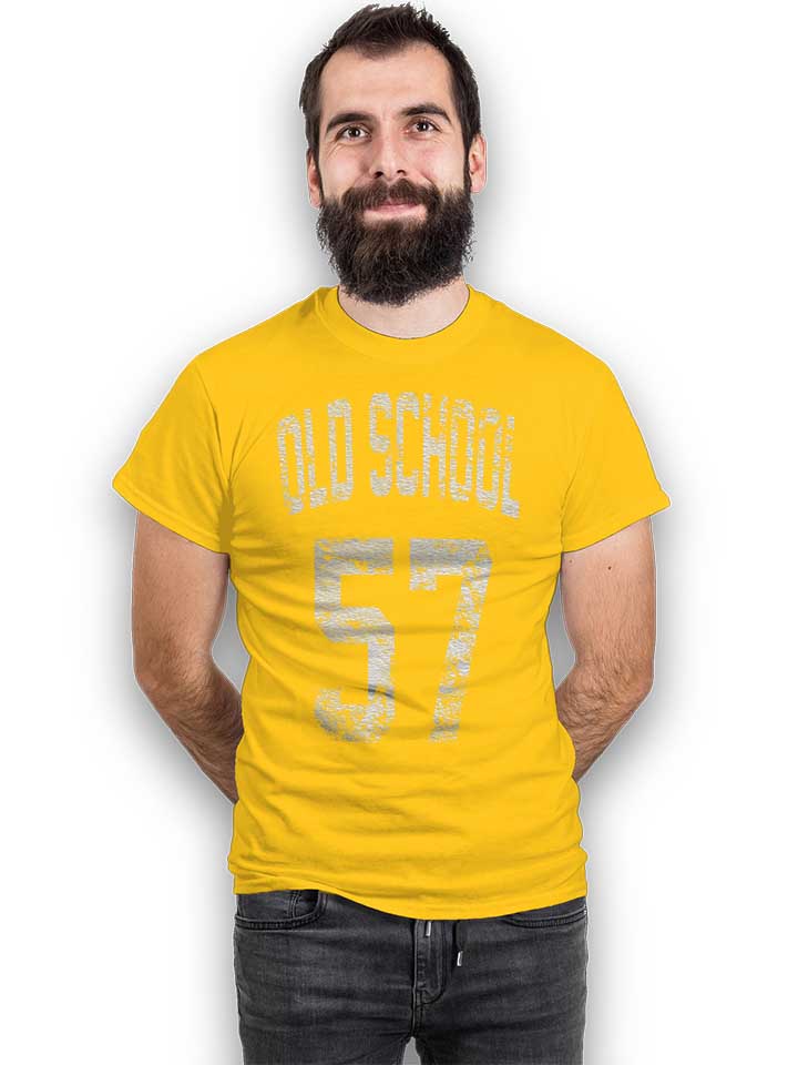 oldschool-1957-t-shirt gelb 2