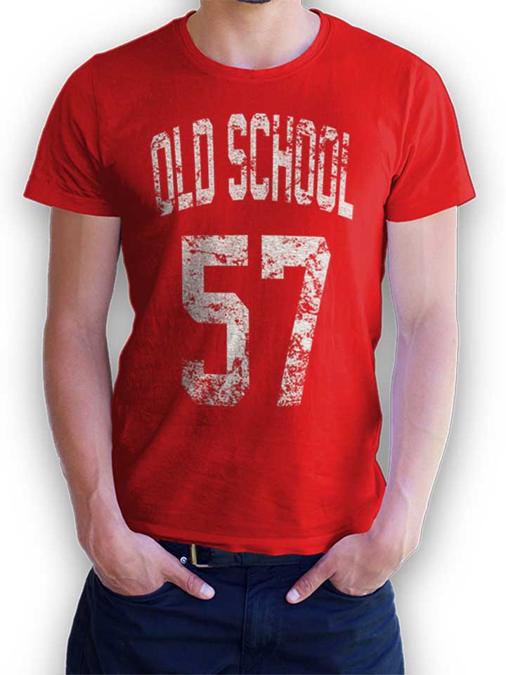 Oldschool 1957 T-Shirt rot L