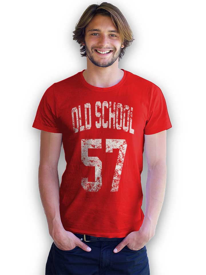 oldschool-1957-t-shirt rot 2