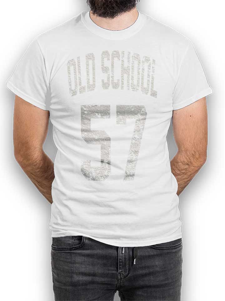 Oldschool 1957 Camiseta blanco L