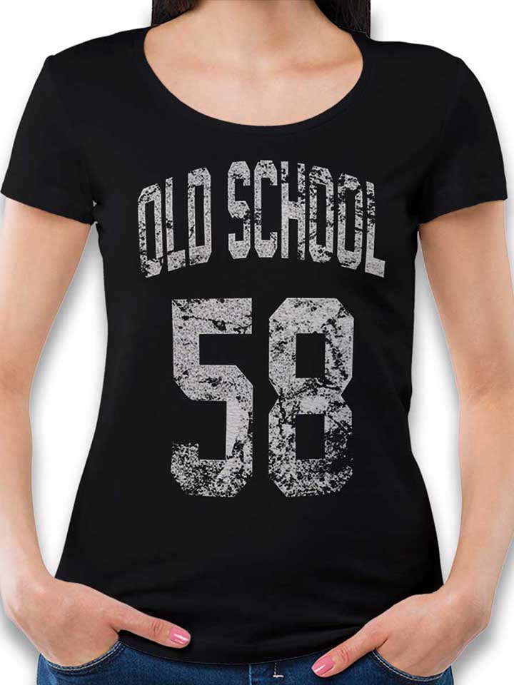 oldschool-1958-damen-t-shirt schwarz 1