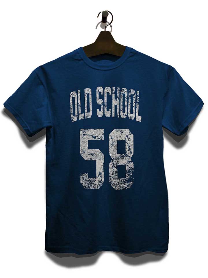 oldschool-1958-t-shirt dunkelblau 3