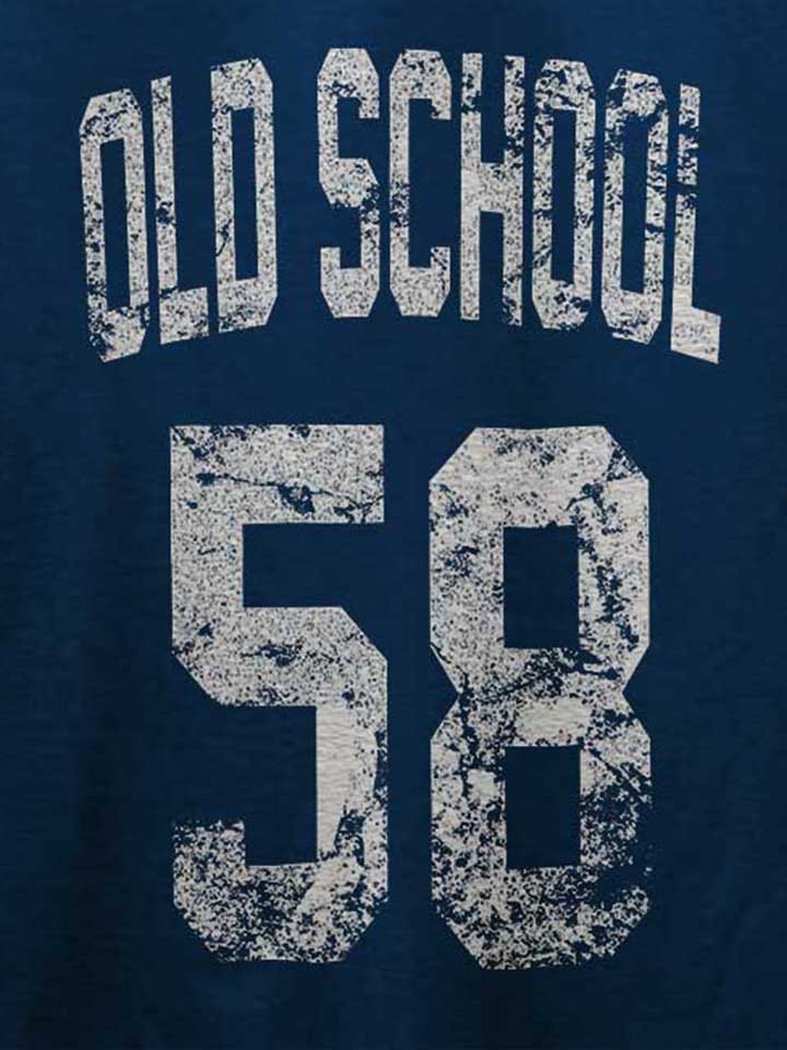 oldschool-1958-t-shirt dunkelblau 4