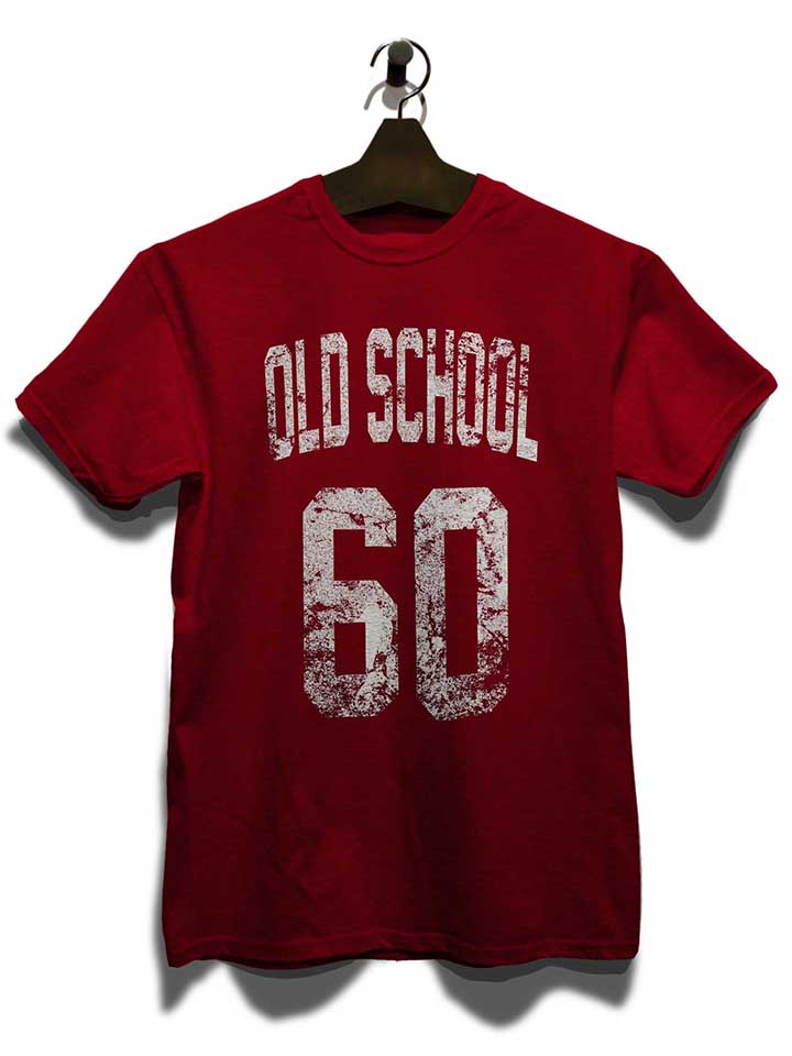 oldschool-1960-t-shirt bordeaux 3