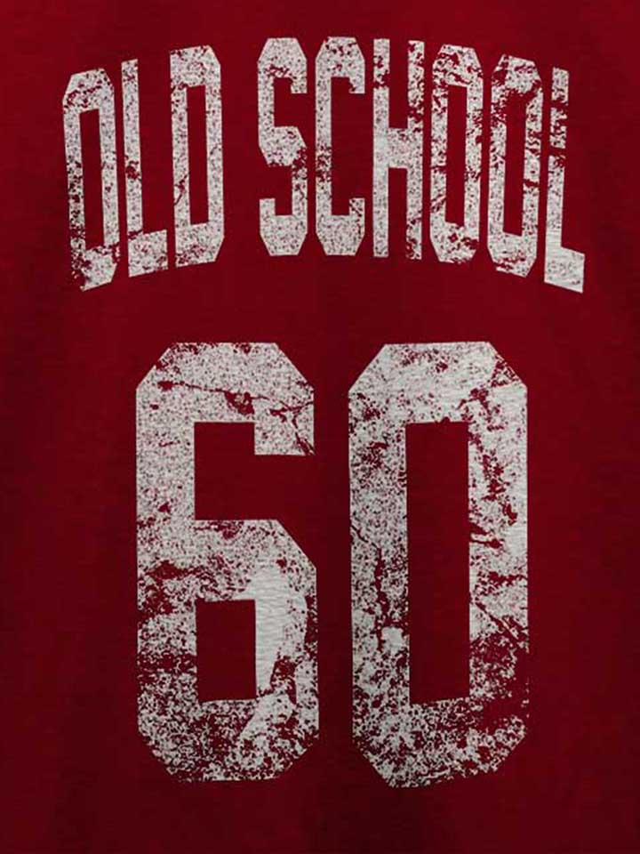 oldschool-1960-t-shirt bordeaux 4