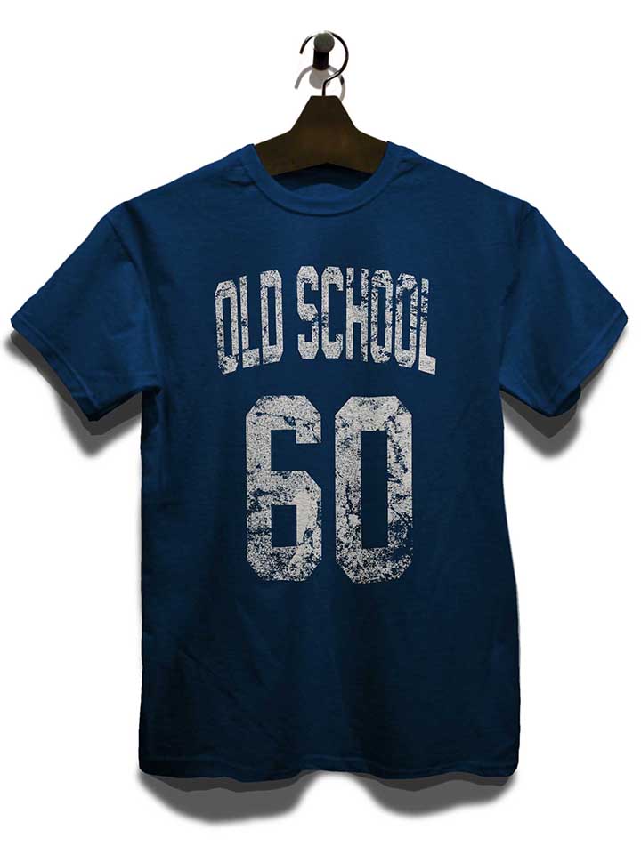 oldschool-1960-t-shirt dunkelblau 3