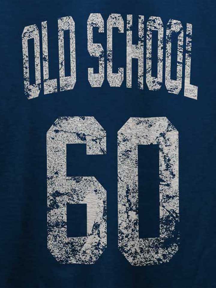 oldschool-1960-t-shirt dunkelblau 4