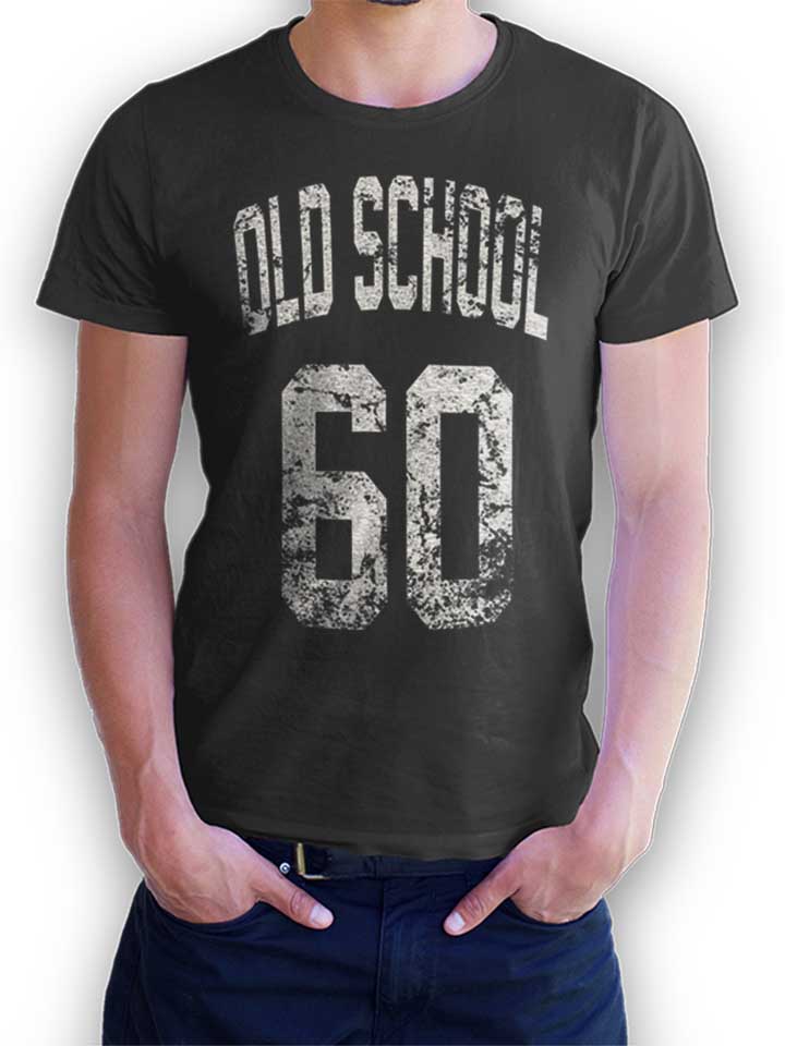 oldschool-1960-t-shirt dunkelgrau 1