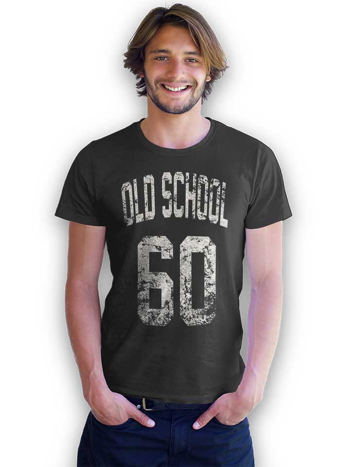 oldschool-1960-t-shirt dunkelgrau 2