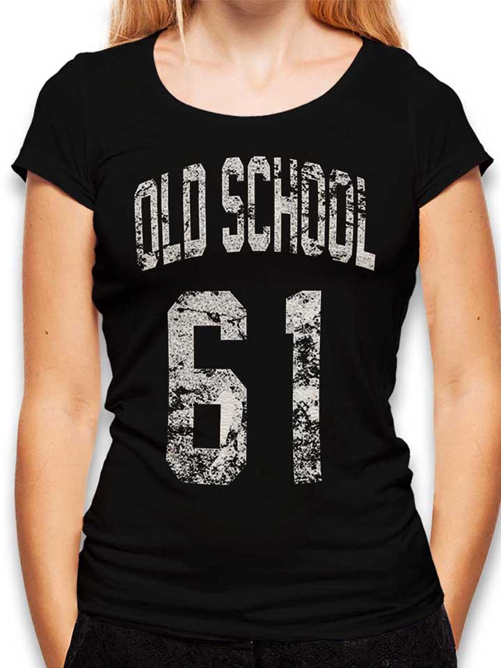 Oldschool 1961 Damen T-Shirt schwarz L