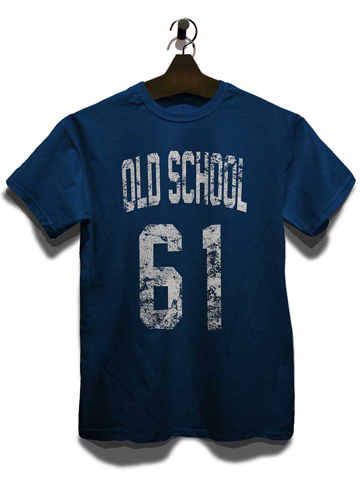 oldschool-1961-t-shirt dunkelblau 3