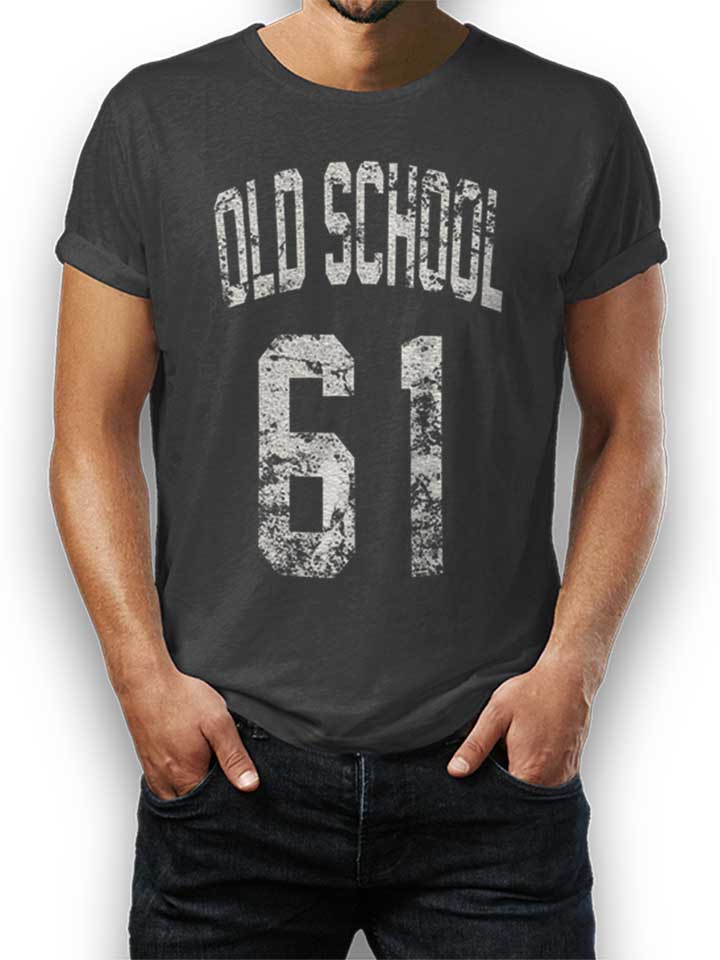 oldschool-1961-t-shirt dunkelgrau 1