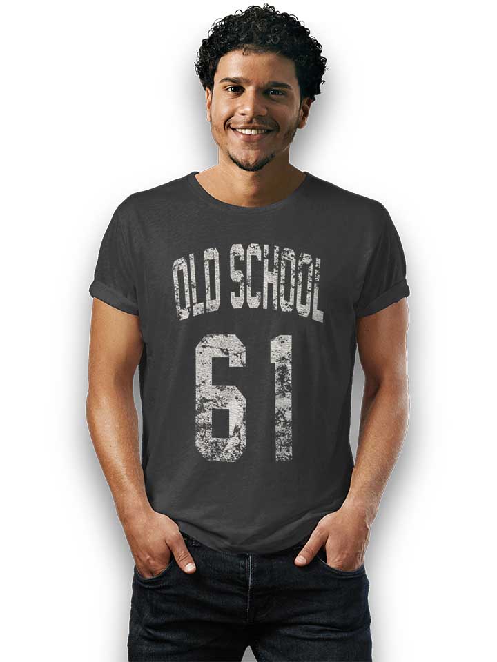 oldschool-1961-t-shirt dunkelgrau 2