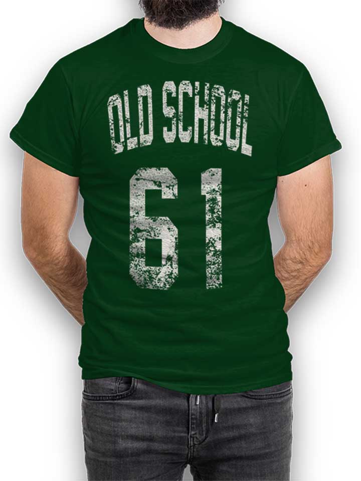 oldschool-1961-t-shirt dunkelgruen 1
