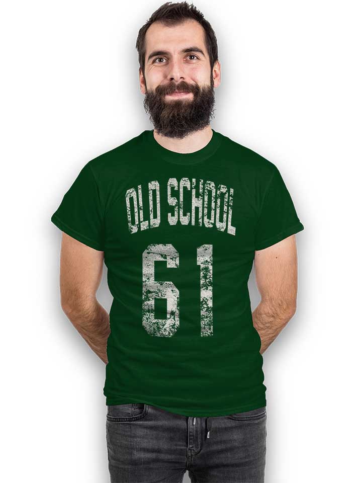 oldschool-1961-t-shirt dunkelgruen 2