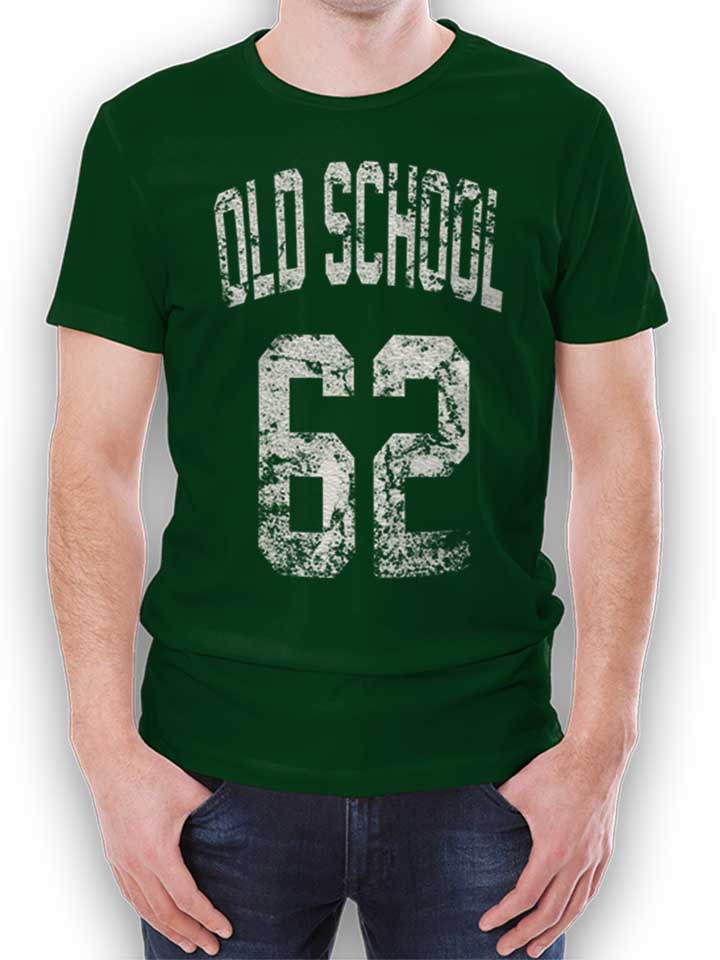Oldschool 1962 Camiseta verde-oscuro L