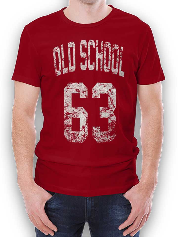 oldschool-1963-t-shirt bordeaux 1
