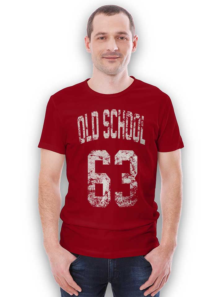 oldschool-1963-t-shirt bordeaux 2