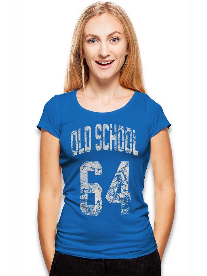 oldschool-1964-damen-t-shirt royal 2
