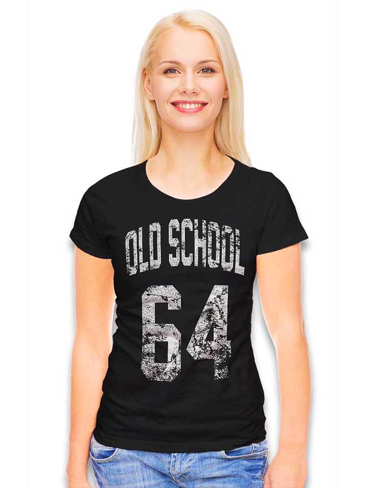 oldschool-1964-damen-t-shirt schwarz 2