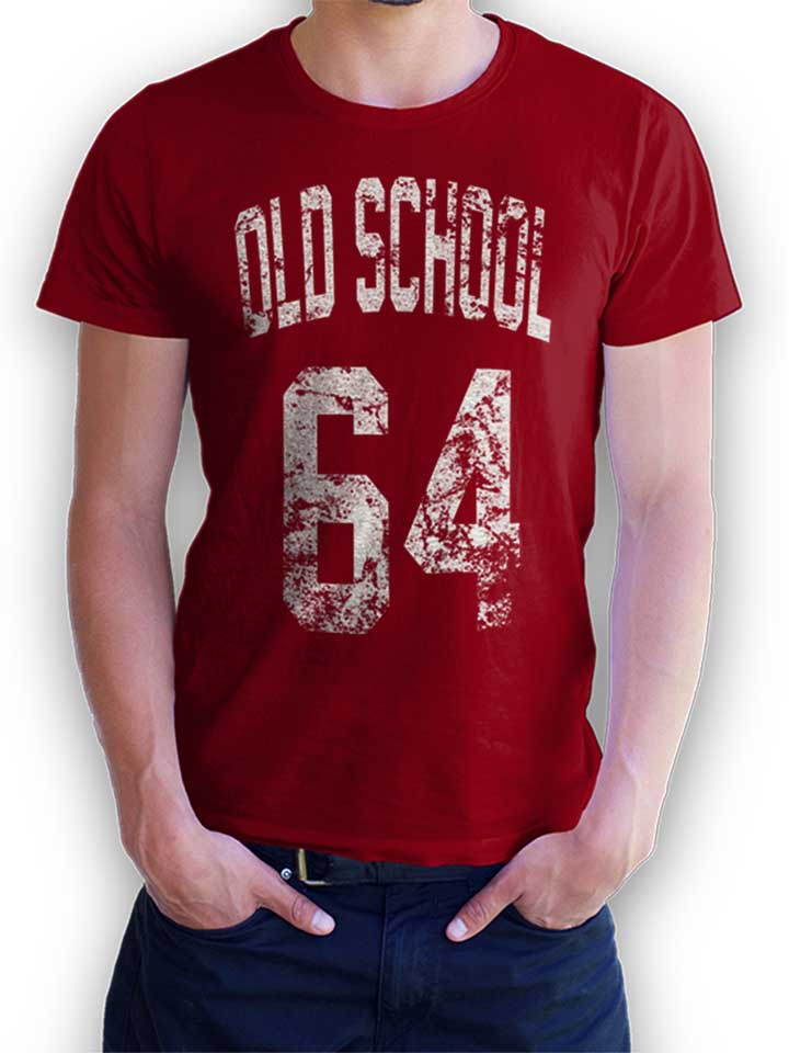 oldschool-1964-t-shirt bordeaux 1