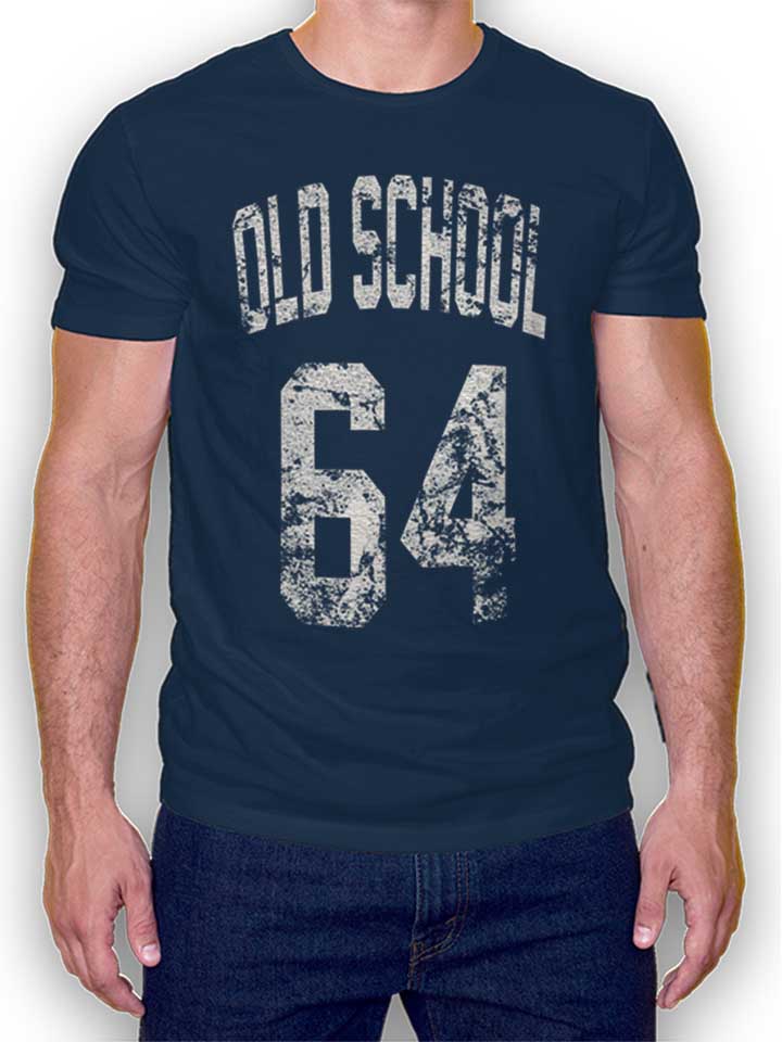 Oldschool 1964 T-Shirt dunkelblau L