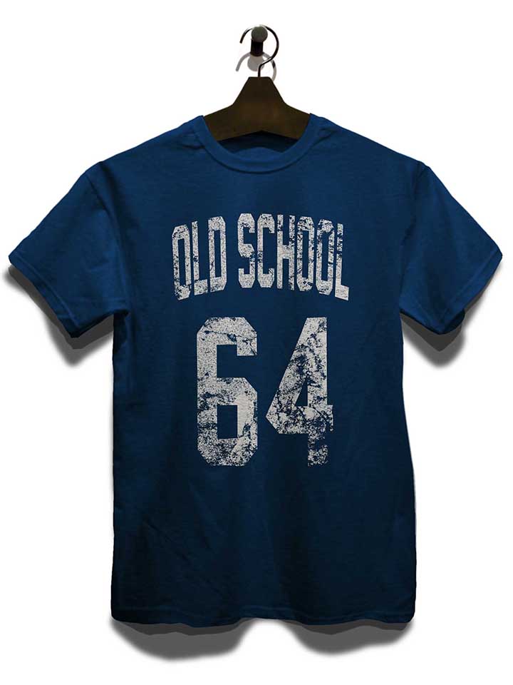 oldschool-1964-t-shirt dunkelblau 3