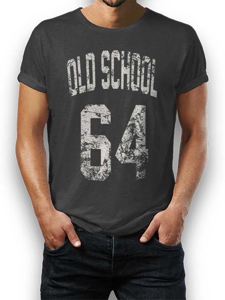 oldschool-1964-t-shirt dunkelgrau 1