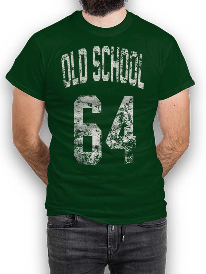 oldschool-1964-t-shirt dunkelgruen 1