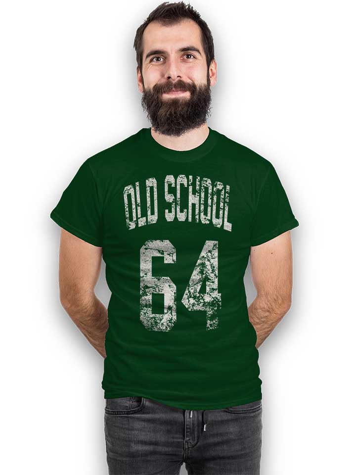 oldschool-1964-t-shirt dunkelgruen 2