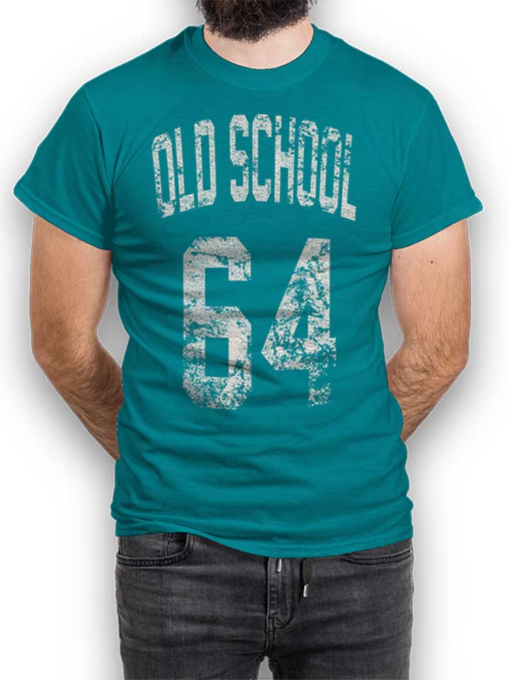 oldschool-1964-t-shirt tuerkis 1