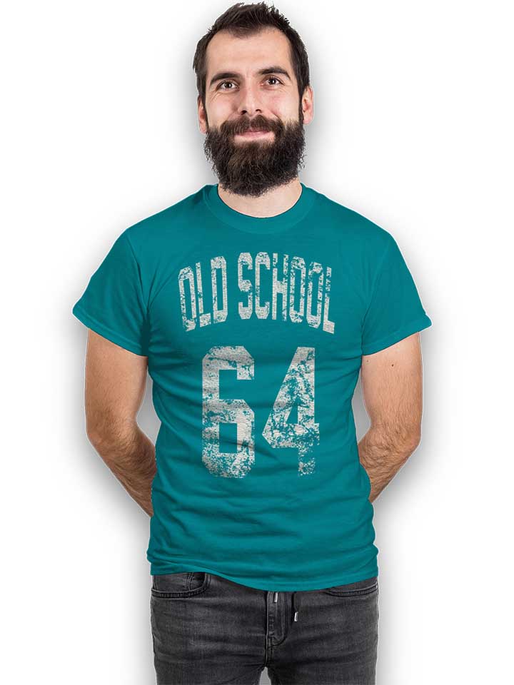 oldschool-1964-t-shirt tuerkis 2