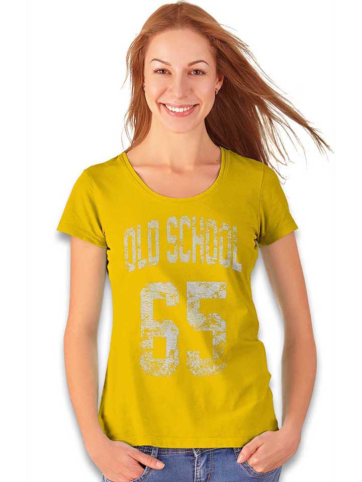 oldschool-1965-damen-t-shirt gelb 2